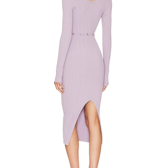 REVOLVE Delaire Button Off Midi Dress in Dusty Purple
LPA Size M - Picture 3 of 8